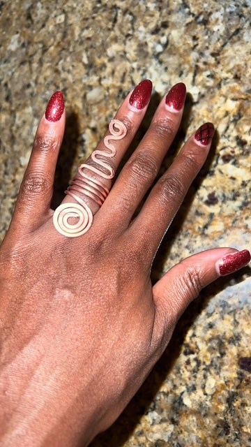 Wave Spiral Ring