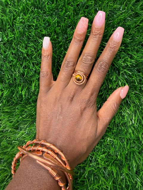 Adjustable Crystal Ring